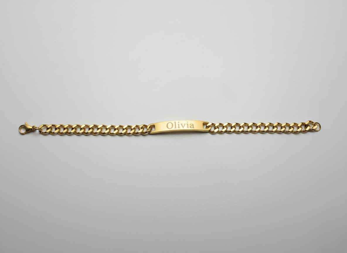Large Engraved Bracelet – Amora Vale