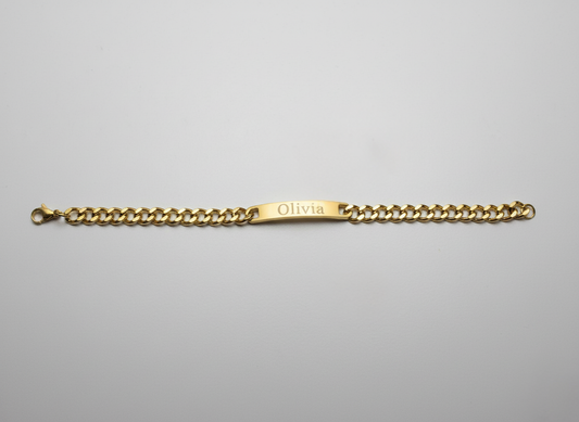 Large Engraved Bracelet – Amora Vale