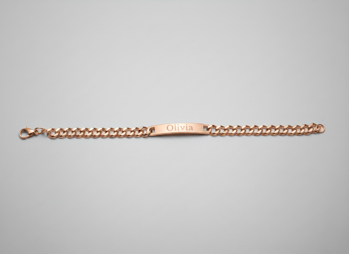 Large Engraved Bracelet – Amora Vale