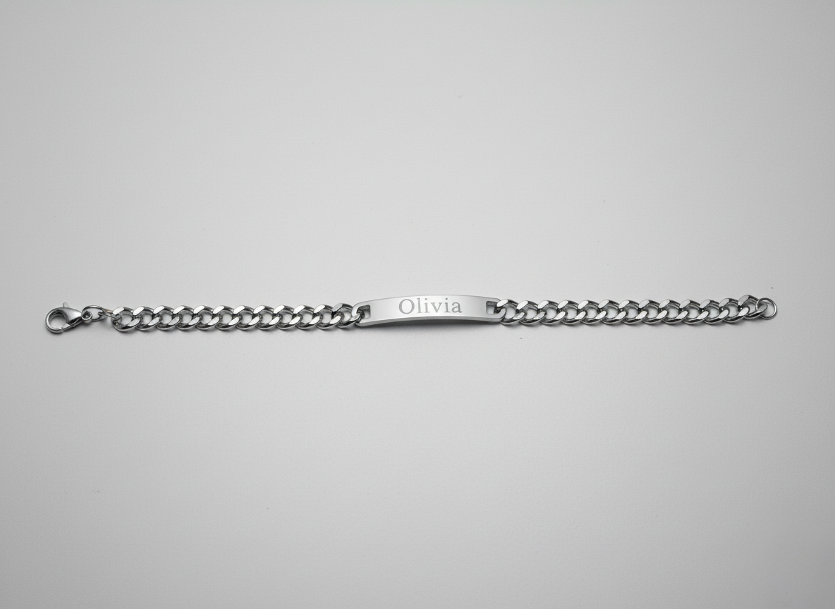 Large Engraved Bracelet – Amora Vale