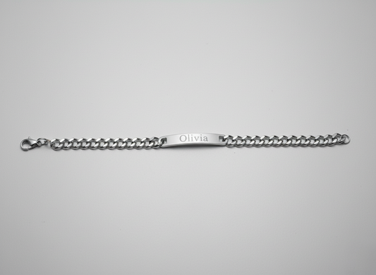 Large Engraved Bracelet – Amora Vale
